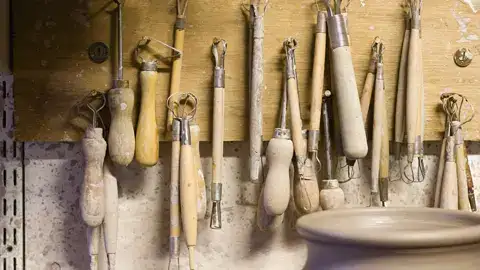 pottery making - specialized trimming tools